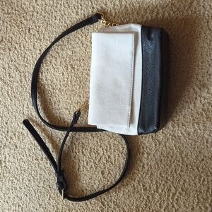 Carlos by Carlos Santana Black & White Small Crossbody Purse